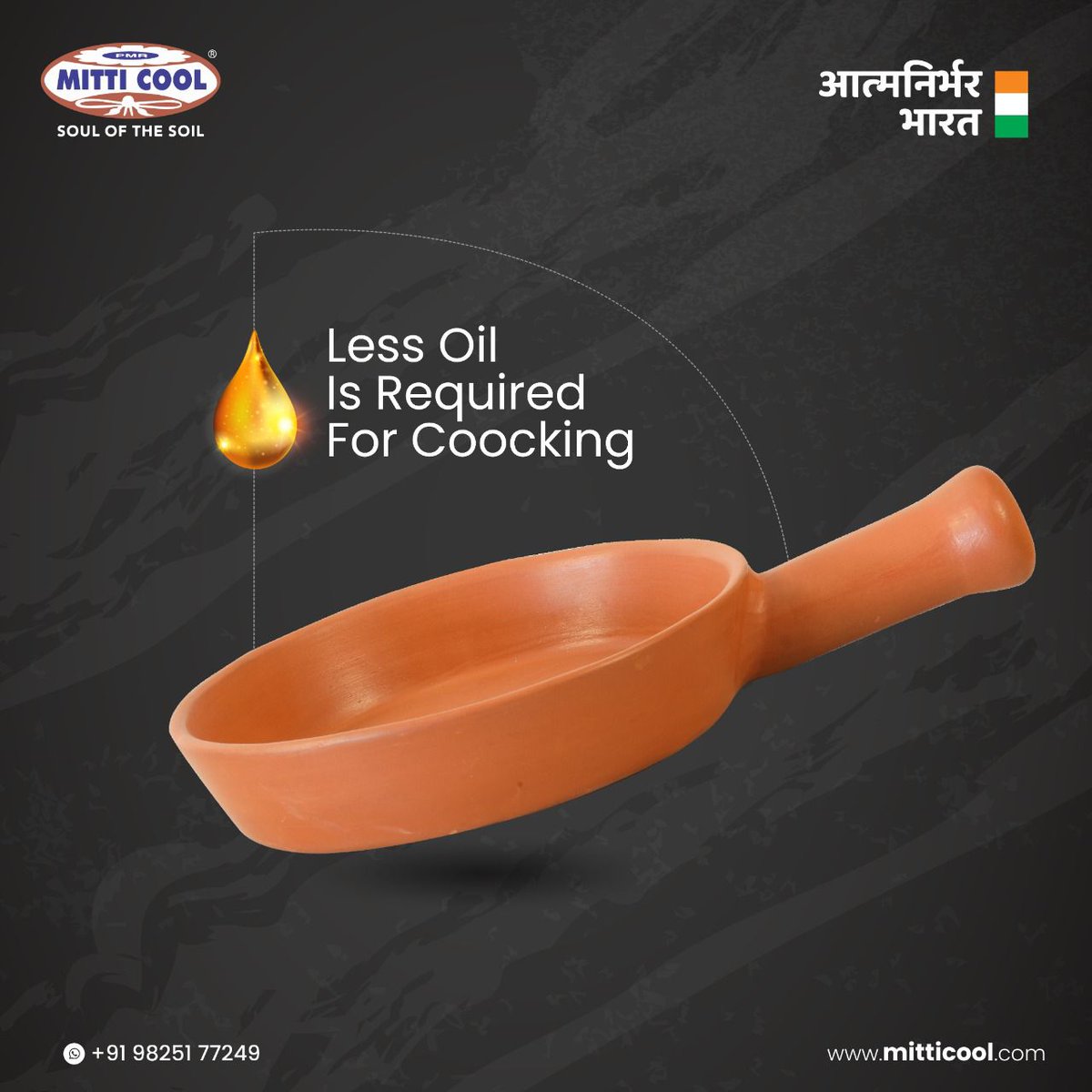 Mitticool Frying pan #mitticool 
#MansukhPrajapati #Cookware #Servingware
#Tableware #Clayware #Mitti #AtmanirbharBharat
#Vocal4Local #makeinindia #mitticoolsurat
#mitticoolrajkot #mitticoolmorbi #mitticoolthangadh