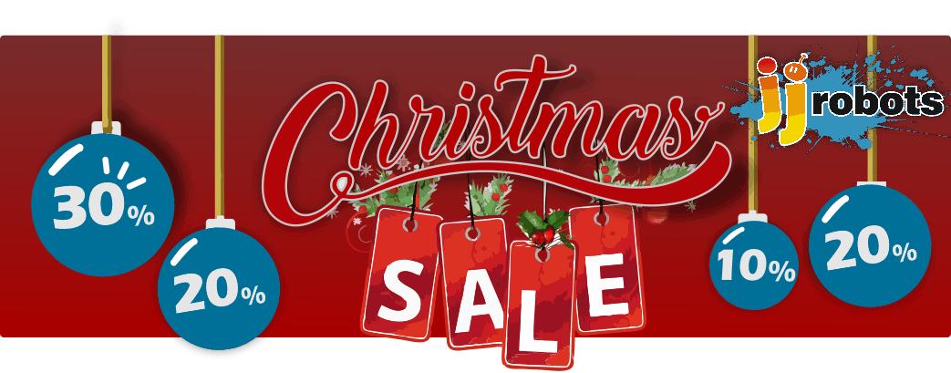 jjrobots's tweet image. Xmas SALE! Get your jjRobots KIT with up to a 20% discount. WHILE STOCKS LAST!  🙌🏼
jjrobots.com/shop/
What is your Xmas robotic project?: jjrobots.com/projects/
#Robotic #STEMeducation #Arduino #robotics #pythonlearning