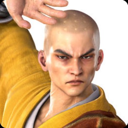 WireManFGC's tweet photo. Fact about the 9 dots on Lei Fei's head - Jièbā are a ritual branding to symbolise knowledge you've acquired in training. Due to the release date of VF4, this was likely outlawed in China when he got them, suggesting his Shaolin-Ken are a more traditional,perhaps outcast clan. https://t.co/l710OoJo8W