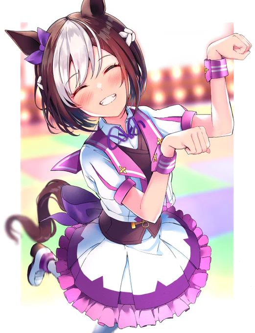 ぴょいっと♪はれるや!のぴょいっとスぺちゃんが可愛かったので✨
#ウマ娘 