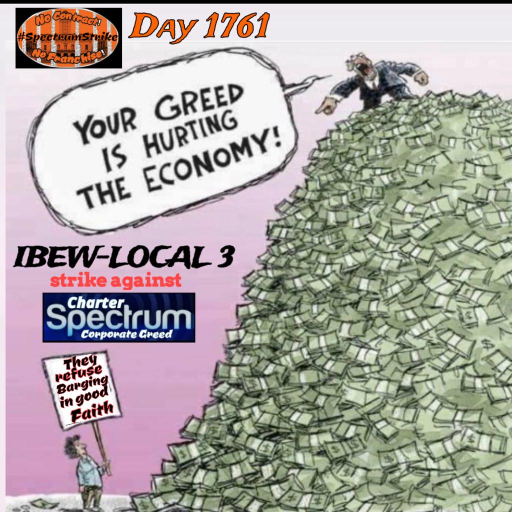 checkmate1o1's tweet photo. Day1761 Brothas&amp;Sisthas a good time to point out CharterSpectrum playbook Being used by others While days accumulate Those in place to pay attention &amp; fight to change the narrative Aren't #SpectrumStrike #Local3 #FairContractNow #corporategreed #NoContractNoFranchise2020 @NLRBGC https://t.co/O8E0hFD8Zi