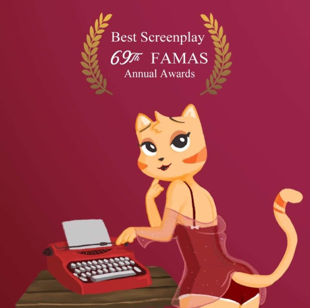 chrysszxcv's tweet photo. OMG BEH CONGRATS SA ROCKETSHEEP FOR WINNING BEST SCREENPLAY SA #69thFAMAS πππ https://t.co/1pKetf2dK0