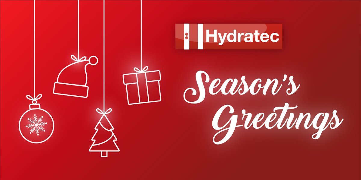 Hydratec would like to wish everyone a Merry Christmas and a Happy New Year! We would like to thank all of our customers for the continued partnership throughout 2021. Click to view our opening hours during the Christmas holiday period: 
bit.ly/3GCxYUb