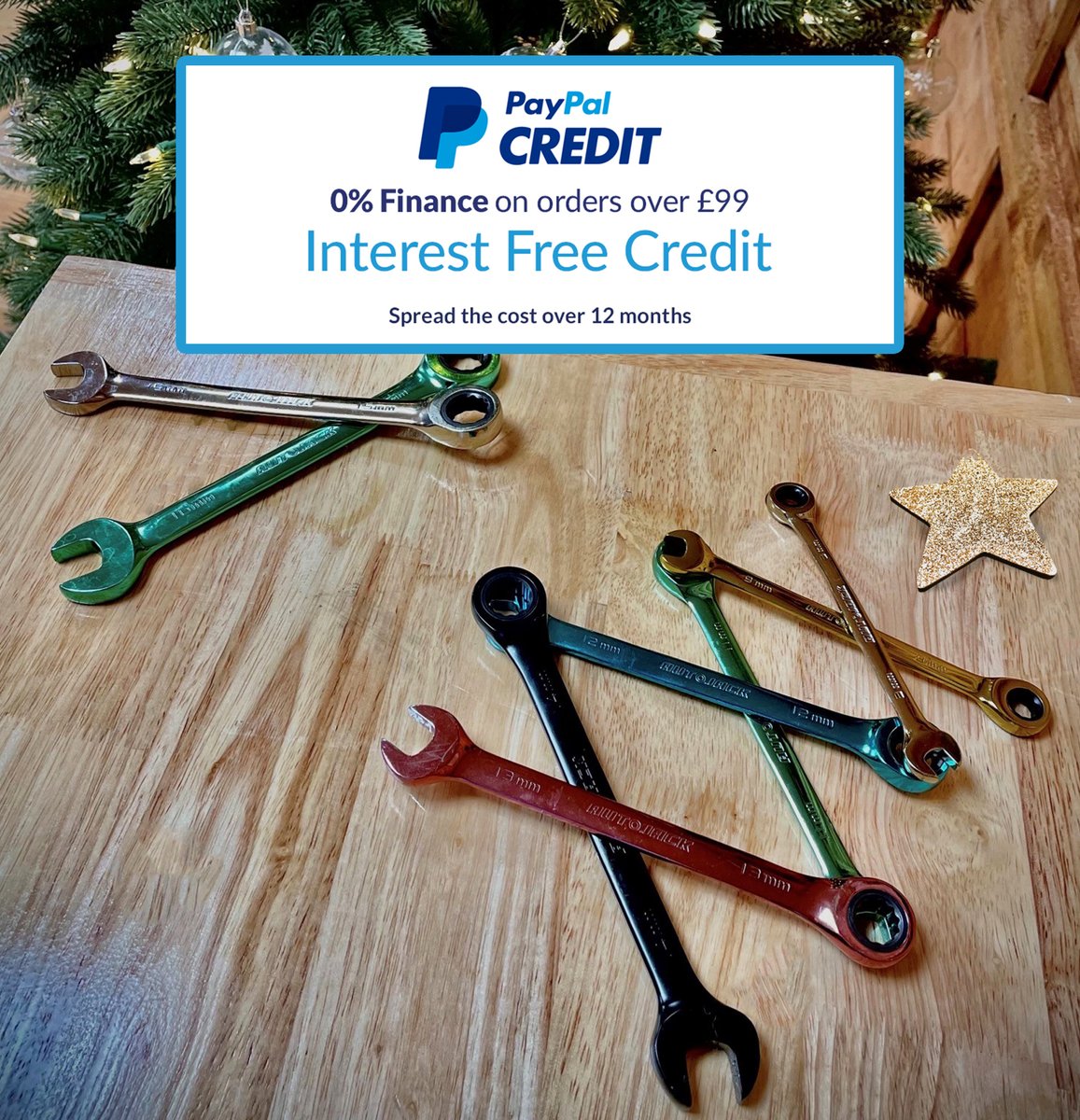 A 0% interest offer you can use again and again.
We at Lumberjack have teamed up with PayPal to offer 0% interest. Simply spend over £99.00 and you get 0% interest for 4 months on that purchase. you’ll automatically get 0% for 4 months every time you spend over £99.00