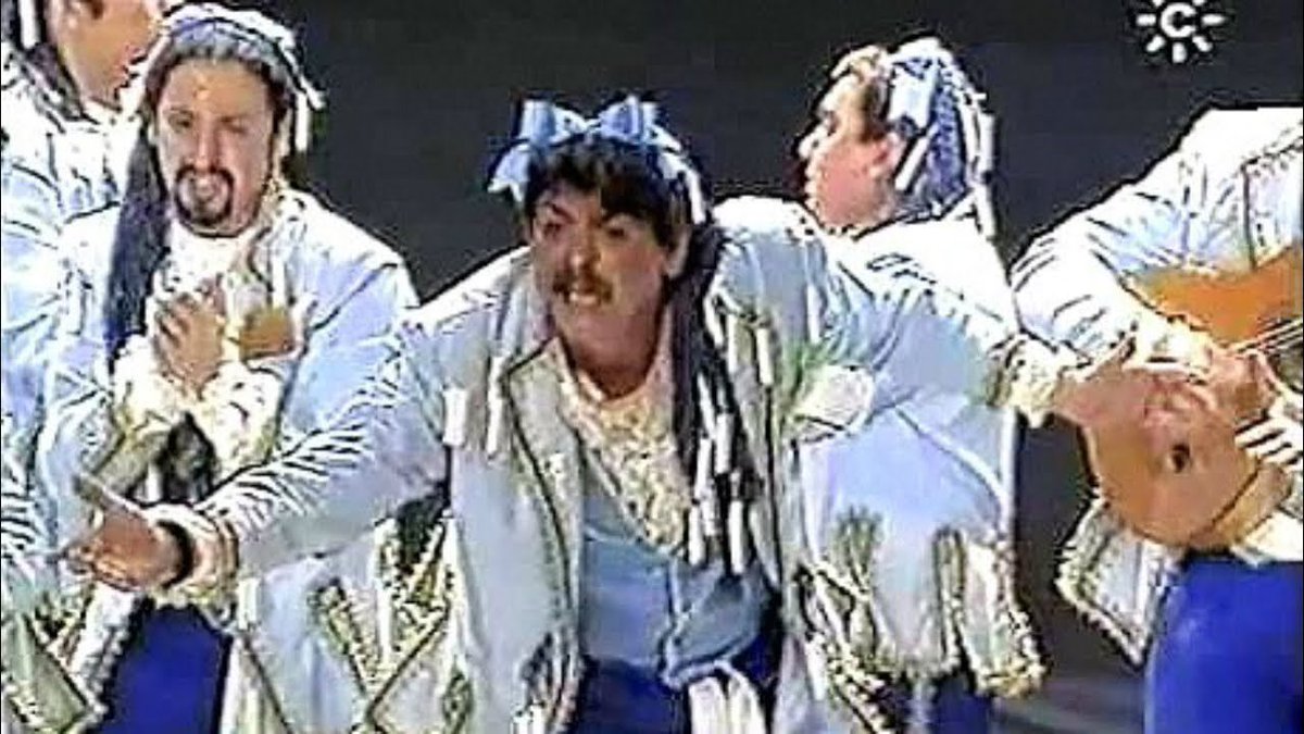 UnaCoplaAldia's tweet photo. Quinta Sesión de Semifinales del Concurso twittero a la Mejor CHIRIGOTA entre 1991/2020:

RT: Los Juancojones
FAV: Támpax Goyescas https://t.co/4G803ItF82
