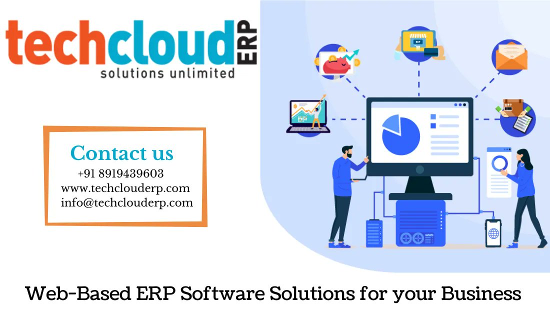 TechCloudERP's tweet photo. Tech Cloud ERP works in close proximity with the #business community and understands the process of a business. #TechCloudERP customizes your business easily and provides you the #flexiblesoftware, by which you can manage all the departments from a single platform. https://t.co/vRiMGkeY6o