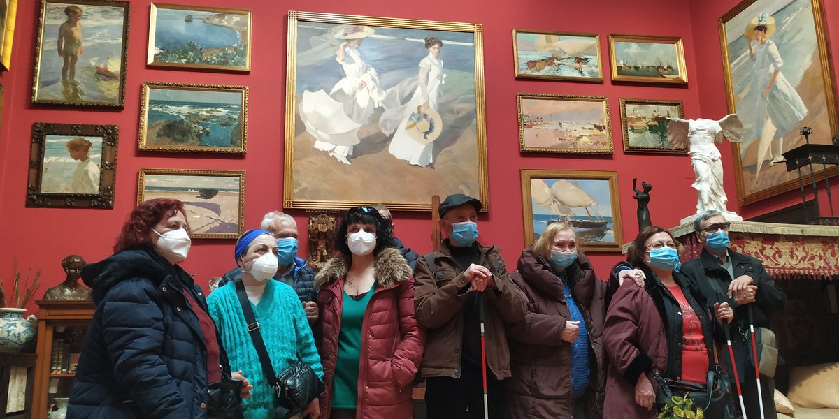 MayoresF's tweet photo. Este sábado tuvo lugar en Madrid el Primer Encuentro de la Sección de Mayores de FASOCIDE. Disfrutamos de una visita al Museo Sorolla y después comimos juntos/as. Fue un día muy emotivo. Ojalá pronto podamos repetir! https://t.co/HPm8cpKw84