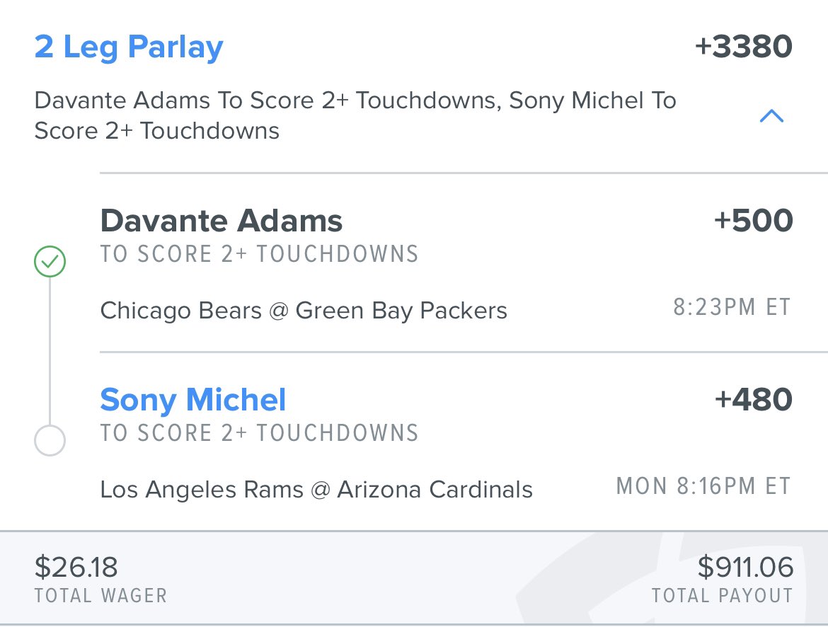 halfbirdhalfman's tweet photo. As I said headed to Mexico this morning until Saturday, I forgot to tweet this parlay out before SNF, so gonna do a $100 giveaway if it hits. Entry details:

1. RT this Tweet
2. Follow me @halfbirdhalfman 🦅 https://t.co/5IQfbsAE9v