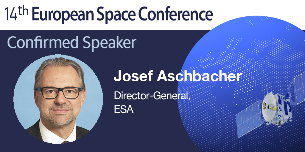 📌We are glad to have <a href="/AschbacherJosef/">Josef Aschbacher</a>, Director General of <a href="/ESA/">European Space Agency</a>, at the 14th European Space Conference, where he will deliver a special address on the 25th and 26th of January. 

Do not miss his speech! 🚀
Register to the Conference here spaceconference.eu 
#BBESpaceConf