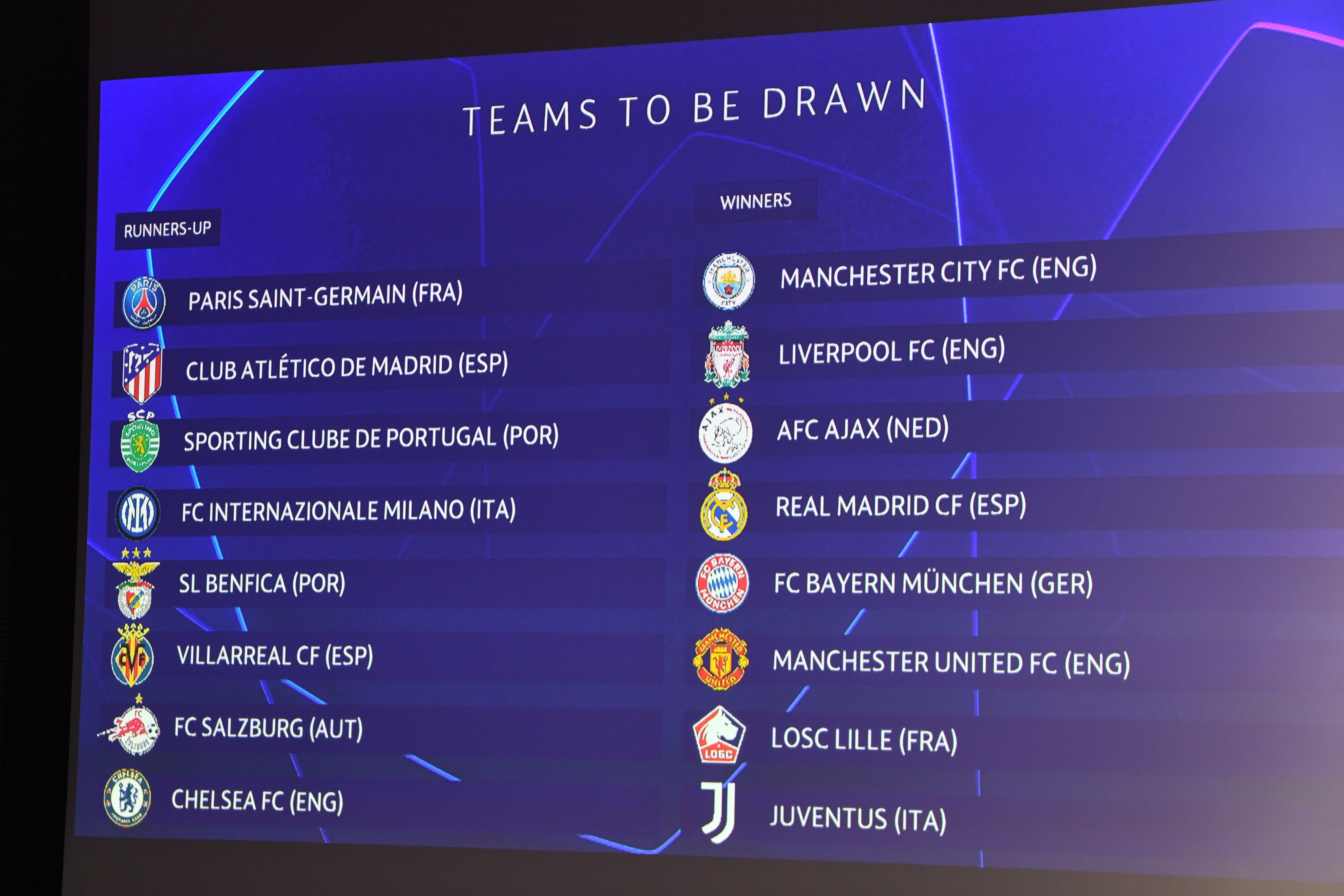 Draw ucl Champions League