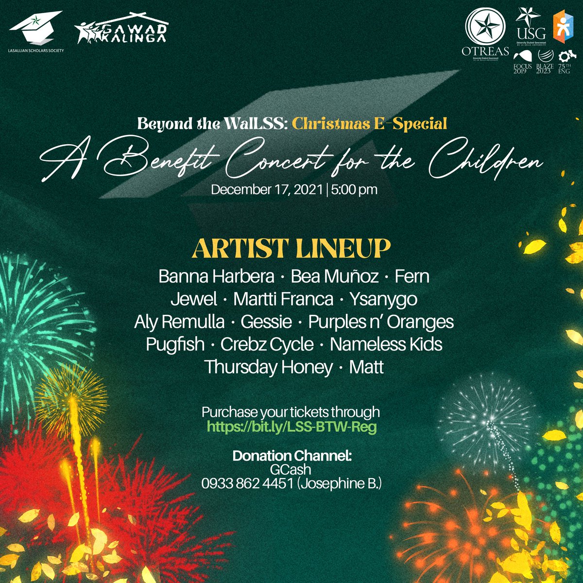 DLSUScholars's tweet photo. Not sure what to do to start off your Christmas break yet?
Catch these artists at ๐ย ๐ฝ๐๐ฎ๐ค๐ฃ๐ ๐๐๐ ๐๐๐ก๐๐๐: ๐พ๐๐ง๐๐จ๐ฉ๐ข๐๐จ ๐-๐๐ฅ๐๐๐๐๐ก ๐ on December 17, 2021 (Friday) from 5:00 PM
๐ Buy tickets here: https://t.co/mFRAh7yrCb
#BeyondTheWalLSS
#8thLSS https://t.co/8lyBmnS8MJ