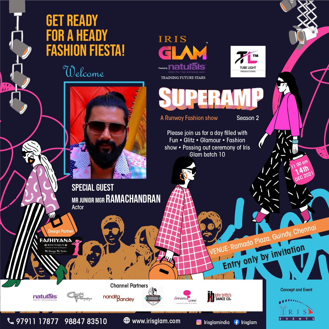 Cinemakaaran24's tweet photo. Superamp 2021
We are happy to welcome @JuniorMGRactor sir as a special guest for the #Superamp season 2 and graduation ceremony of #Batch10 students of IRIS glam powered by #Naturals !!
#Ramachandran #JuniorMGR #Iris #glam #Season2 https://t.co/O9e3SVl4LZ
