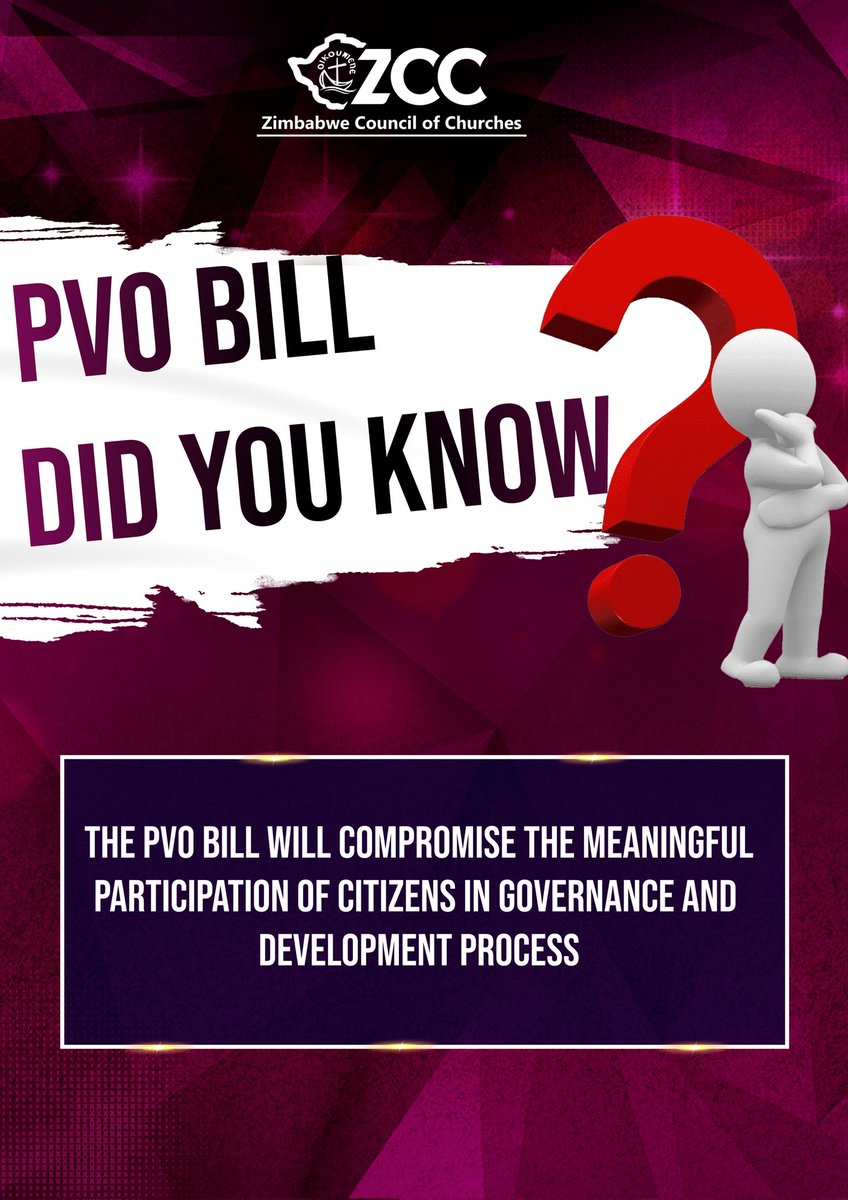 zccinzim's tweet image. Private Voluntary Organisations ( Amendment )  Bill, 2021 Facts

#PVOBill