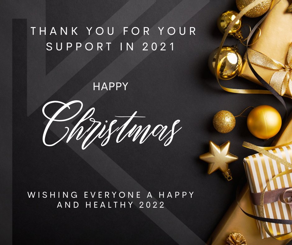 Thank you to everyone who has supported us in 2021. Looking forward to working with you in 2022. #HappyChristmas