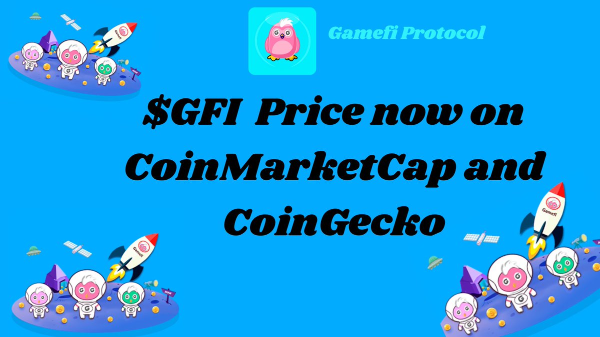 Virtue_Jay7's tweet image. Are you also looking where $GFI is already listed? Well, you can now trade $GFI on @coingecko @coinmarketcap and @BKEXGlobal 

#GameFiProtocol #GameFi #PancakeSwap #BSC #DeFi #NFT #NFTs #BSCgem #GEM