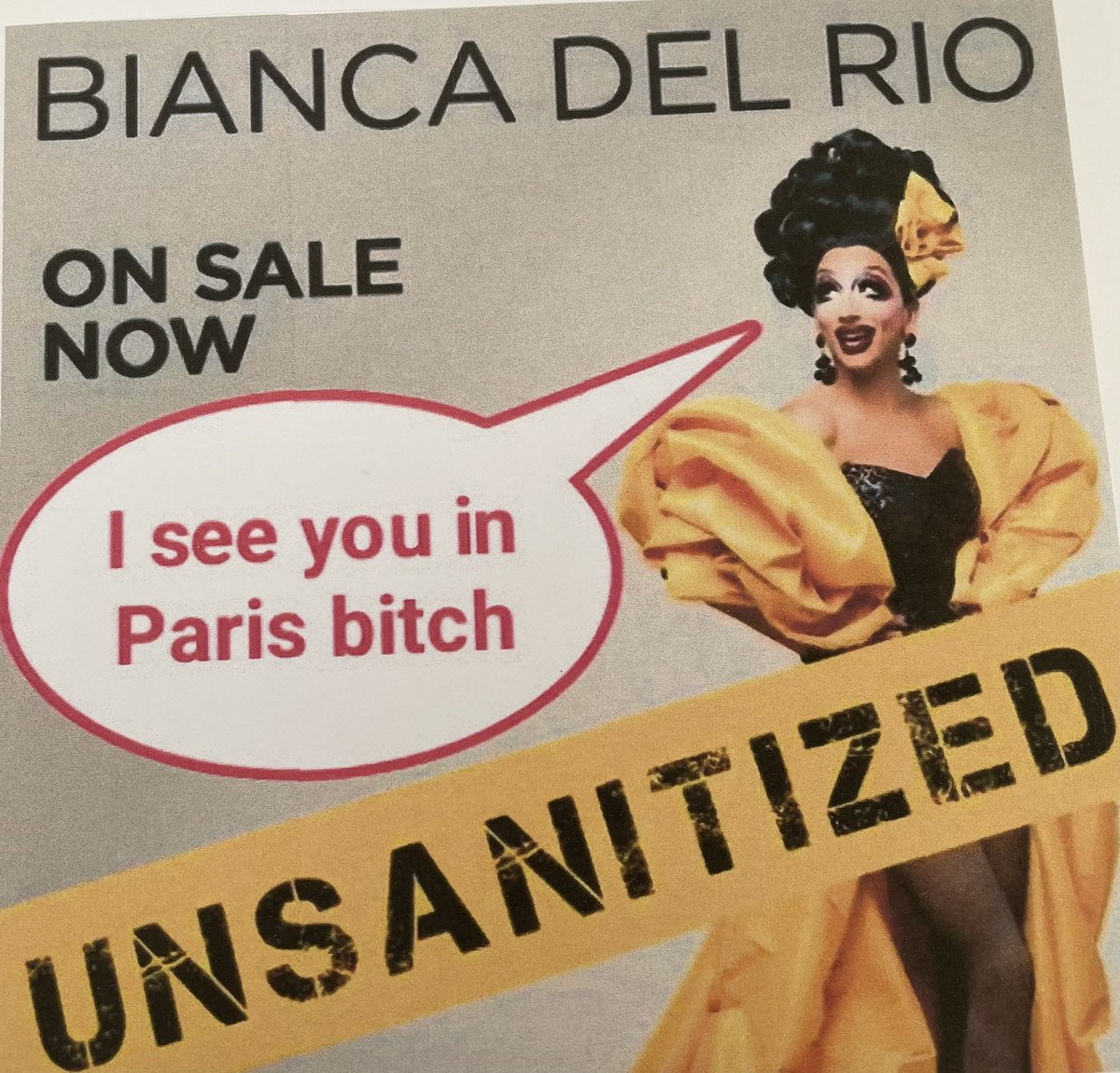 France 🇫🇷Hurricane Bianca <a href="/TheBiancaDelRio/">Bianca Del Rio</a> will unzanitzed you during her show in Paris in June 2022.
Get ready bitches has an amazing evening. 🤡🤡🤡 I have my place🤡🤡🤡🔝