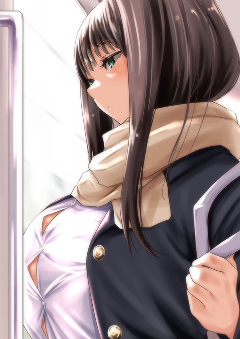 寒い外から電車乗るとポーッとする。。 