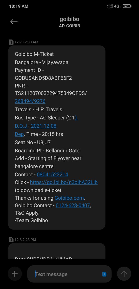 surendra0255's tweet photo. @goibibo @goibibo i have a call recording of bus operator to regarding the bus breakdown and cancellations. #hptravels https://t.co/ixKnJ8MWKk