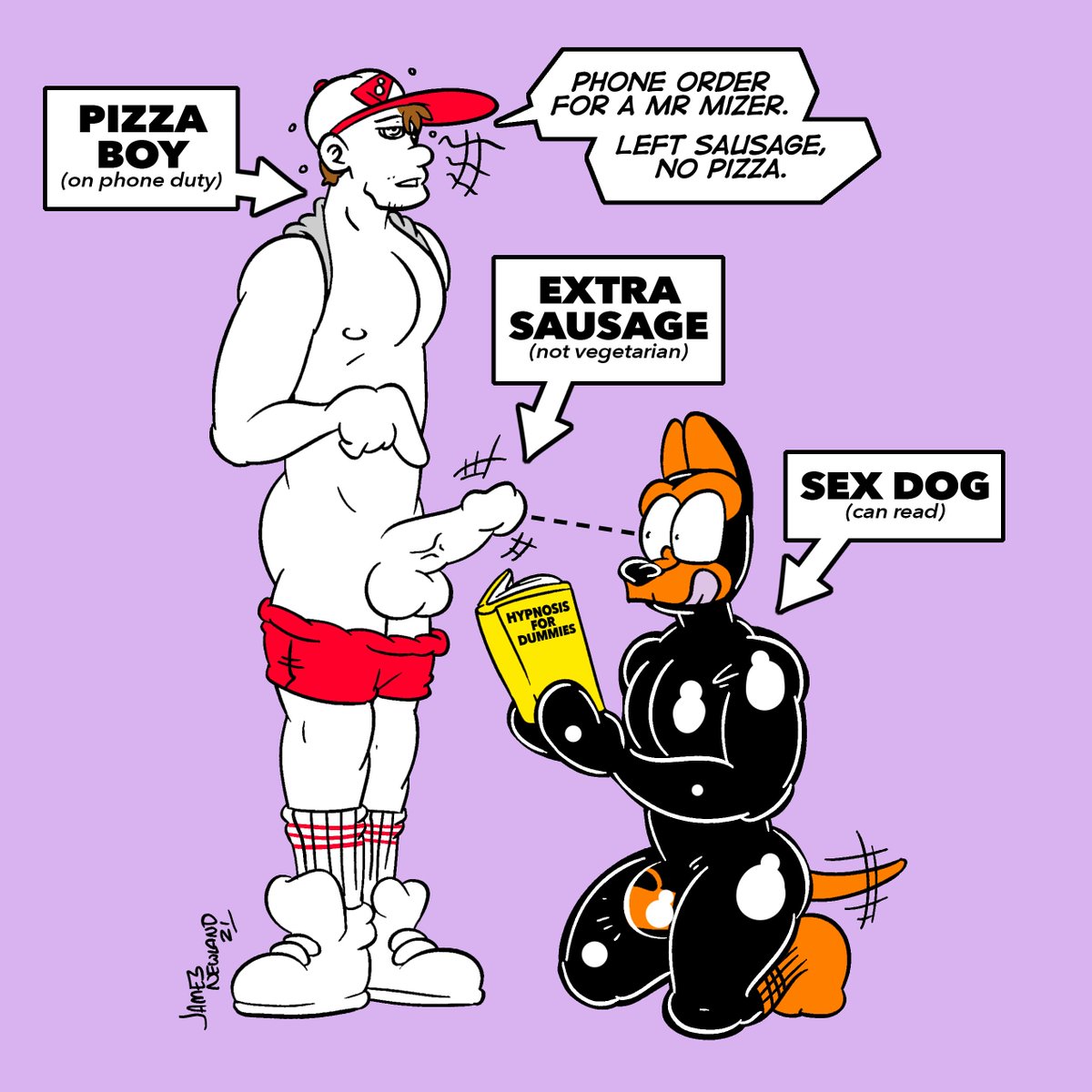 SpacePupSilver's tweet photo. When ordering pizza, phone orders can have unexpected extras that come with them... https://t.co/D3zufTFDao