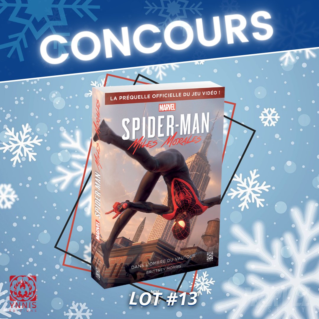 MarvelStory_'s tweet photo. 🎁 CONCOURS #13 🎁

Tentez de remporter le livre préquel officiel au jeu vidéo Spider-Man: Miles Morales !
👉 https://t.co/1fJHYMJ0OD

✅ Retweetez ce tweet
✅ Suivez @MarvelStory_ &amp; @YnnisEditions 
 
Tirage au sort ce mercredi 15 décembre ! #SpiderMan https://t.co/ChAxtIbywc