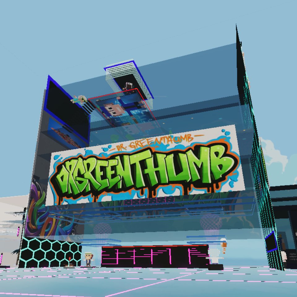 0xteleport's tweet photo. #MetaverseDiscovery
DrGreenthumbs Gallery & Apes 3D
Fully 3D animated digital voxel art collection of Apes, 100% Open Source #NFT with Utility in AR VR 3D.
by @greenthumb1435 @apes3d
in @decentraland
tp https://t.co/Be0HhcVivT
#Metaverse https://t.co/dHnaT7Dhx5