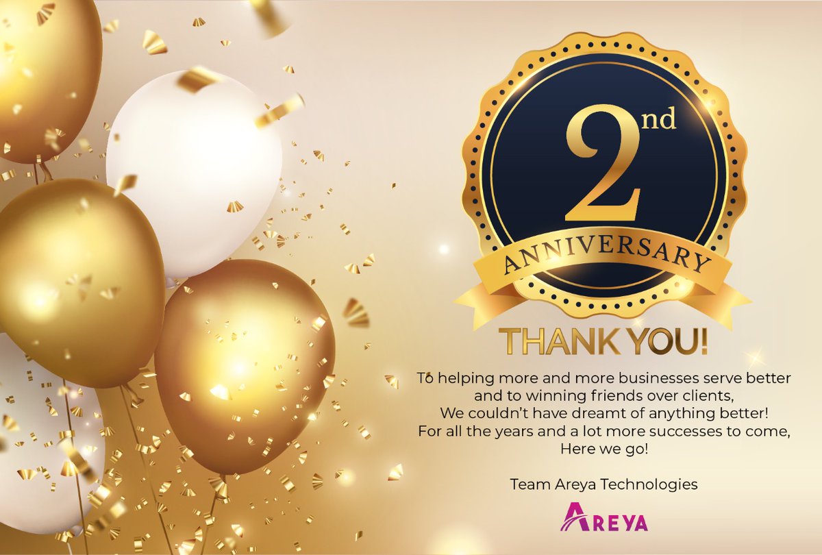AreyaTech's tweet photo. Time flies fast! We started during the pandemic with five employees, reaching a count of nine during our first anniversary, and now here we are, a proud company with 50 strong employees!

Happy 2nd anniversary to us, to @AreyaTech! May we keep on thriving! https://t.co/s8Y3ptlXDH