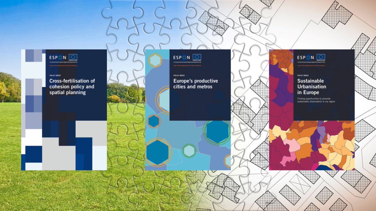 ESPON_Programme's tweet image. How can we make urbanisation practices more efficient and sustainable? 
We explain in 3 new Policy Briefs:
 📌 sustainable spatial planning
 📌 productive cities and metropolitan areas
 📌 cross-fertilisation of cohesion policy and spatial planning
loom.ly/z48-84Q