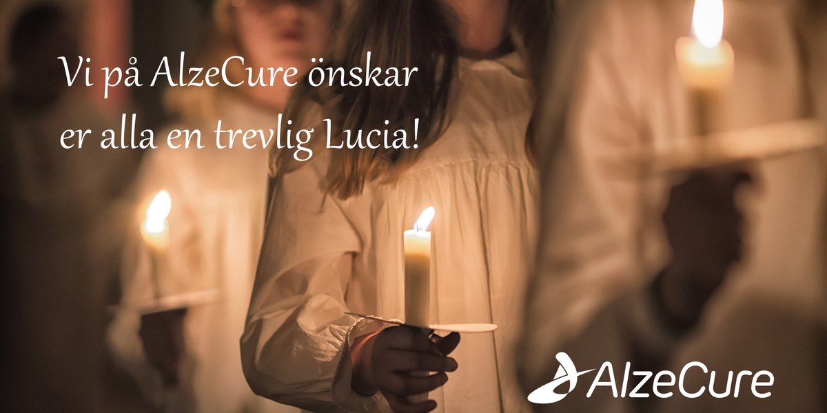 AlzeCure's tweet photo. Vi på AlzeCure önskar er alla en trevlig Lucia!
#alzecure #NeuroRestore #alzstatin #ACD440 #TrkANAM https://t.co/cEXiox7OOR