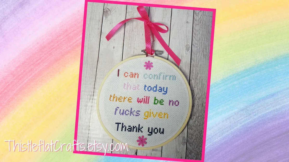 thistleflat's tweet image. Willing to bet this is your #MondayMorning feeling #EarlyBiz 😄 

ThistleflatCrafts.etsy.com

#MHHSBD #nofucksgiven #Mondayvibes