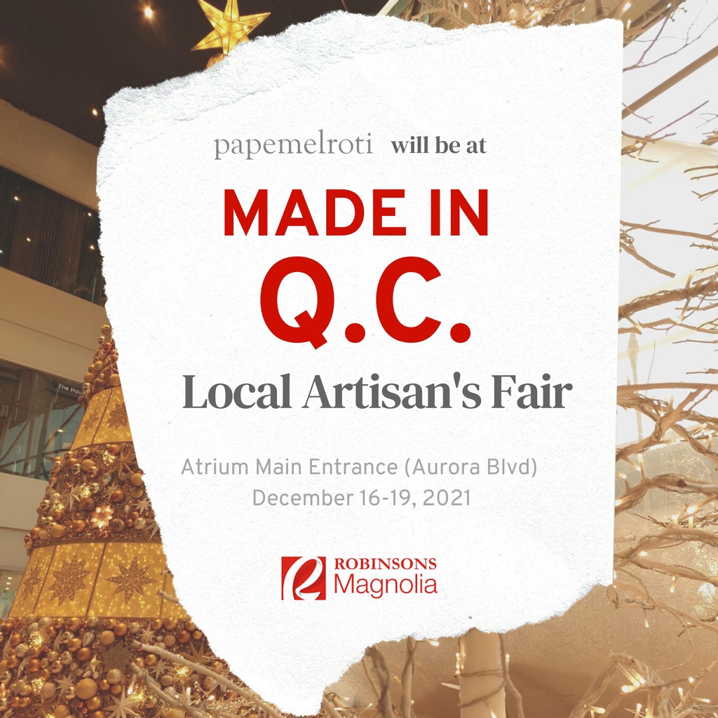 papemelroti's tweet photo. We'll be at Made in QC #RobinsonsMagnolia ✨

Visit us this December 16-19, 2021 at the Atrium, Upper Ground Floor. We hope to see you!

#MadeInQC #MadeInQCAtRMagnolia #papemelroti https://t.co/AGMBSPISsQ