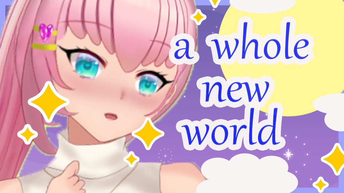 BlueRoselapilaz's tweet photo. 【a whole new world】
Japanese & English lyrics/ 日本語と英語バージョン🥰✨日本語と英語両方お楽しみいただけます!🥰
https://t.co/Yf46pJrIen @YouTubeより
#vtuber
#awholenewworld
#karaoke
#ディズニー
#disney
#aradin
#アラジン
#歌ってみた https://t.co/nUohDAYqRU