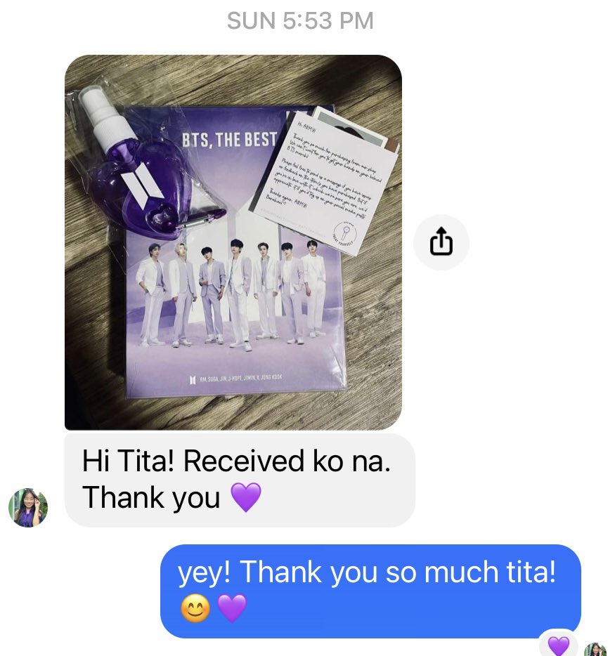 ATreatyourself's tweet photo. Thank you ARMY for showing faith in us. We are grateful for your unwavering support.
BORAHAE! ππ
#ATYfeedback #BTSthebest #BTS https://t.co/TXMjywI3jT