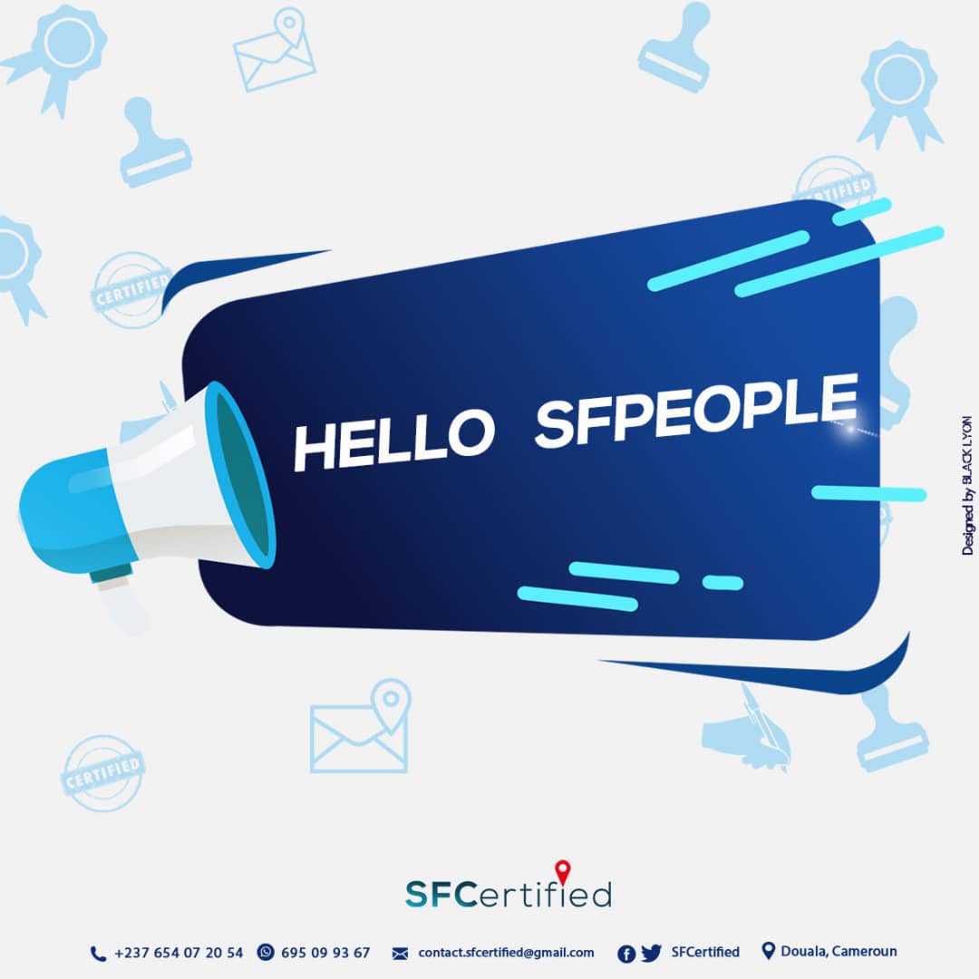 SfCertified's tweet photo. @TheBuilder07 @SFDelivery237 @Pepe_Escobar237 @KweniC @BlackLyon_C @johann_calvin @AngeKoffo @MrDigitalAfrica https://t.co/FJxg8Wi5Np