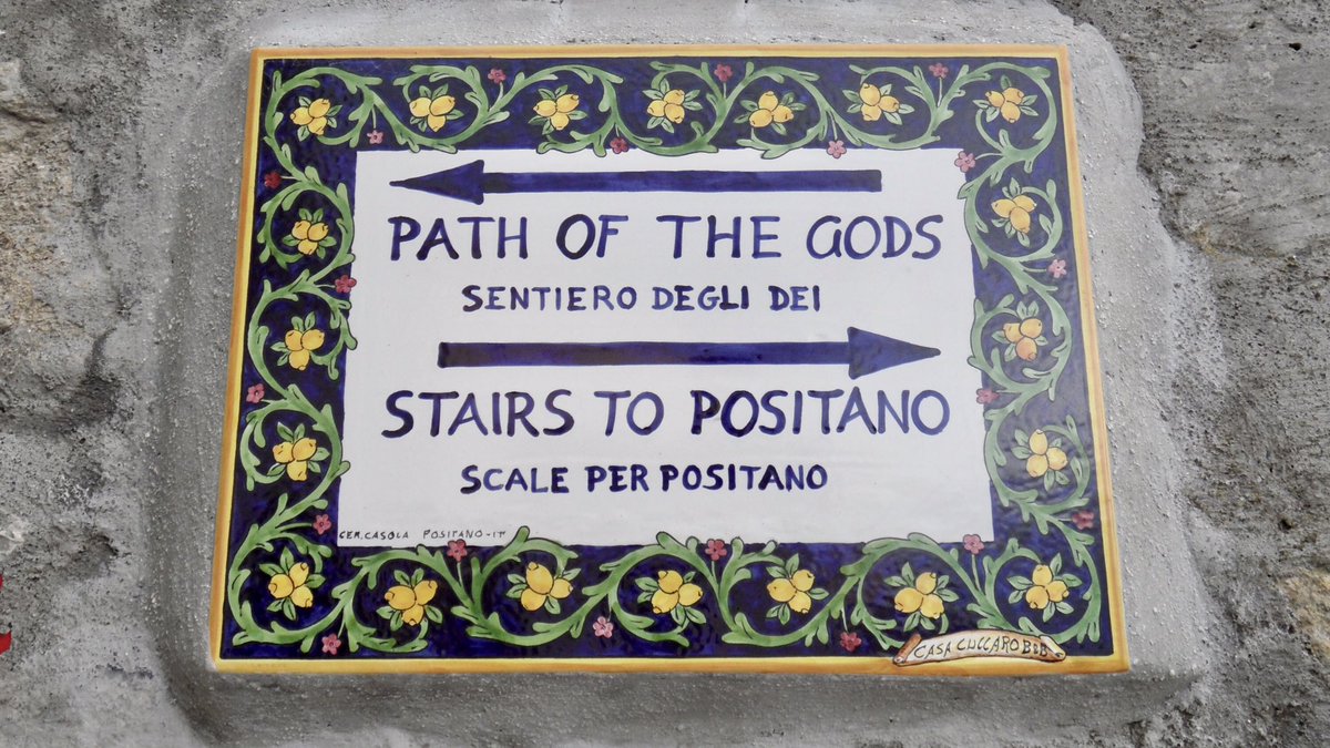 ShadowEerie's tweet photo. Happy Monday!  While holidaying on the Amalfi coast, my friend and I walked the Path Of The Gods and came across a herd of goats. #goats #walking #PathOfTheGods https://t.co/MsgsKk8LSv