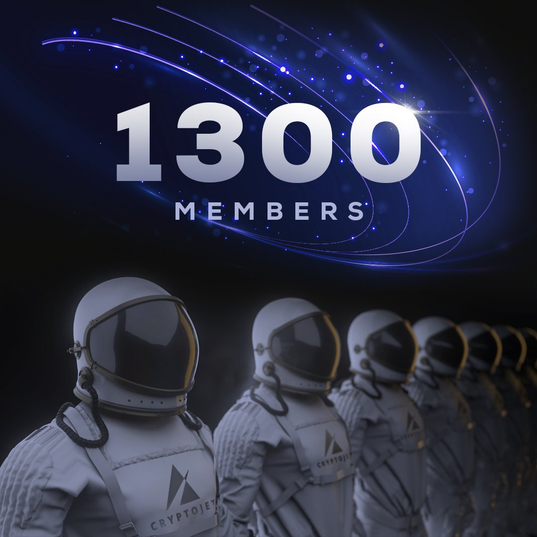 CryptojetToken's tweet photo. Pleased to announce that we have now more than 1300 members in our Telegram group, and the presale has not even started yet. Thank you for flying with Cryptojet!

#CJET #DXSALE #MOON https://t.co/qYkNEVLm4A