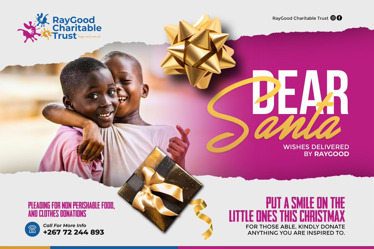 What’s a Christmas without a little giving? We’re still open for donors for our Dear Santa festive campaign for charity, this year, we want to do as much giving as we can, especially in the festive season. Please do contact us to be a part of the cause. 🎄