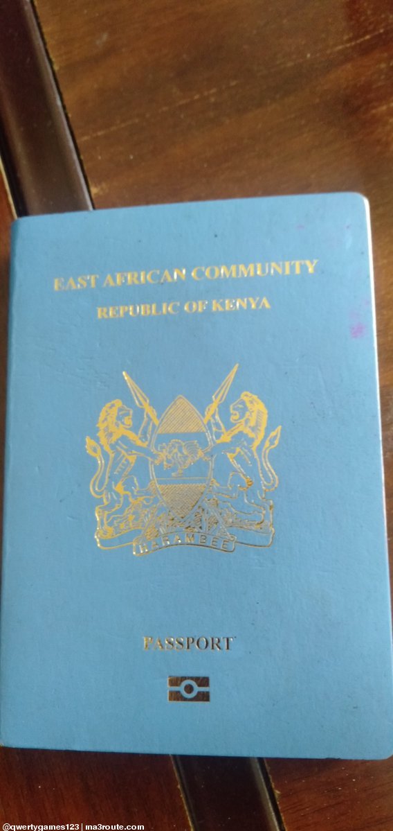 10:14 I found this passport along Mombasa road opposite Airtel offices. It goes under the names of JASPER KING OTIENO, pls share in any groups that your in until owner is found. Let him contact me on 0746505153   via @qwertygames123