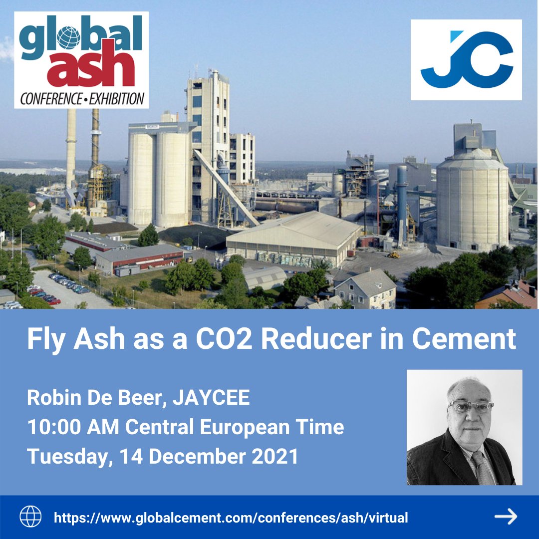 jayceebuild's tweet photo. Reducing Clinker-to-Cement Ratio through Fly Ash can enable #cement manufacturers progress towards net zero targets. Robin De Beer, Technical Expert at JAYCEE will be presenting at the Global Ash Conference on 14 December. Register for free here: https://t.co/XhuPOC6ovX https://t.co/o649BqRf5J