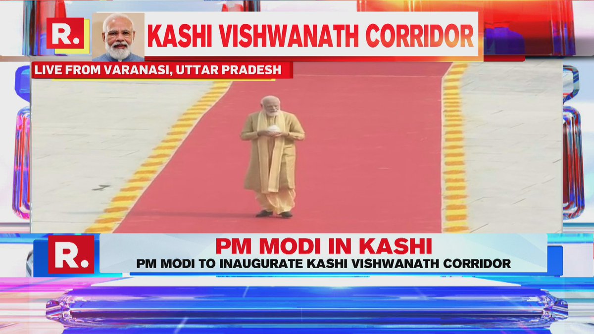 #BreakingOnRepublic | Prime Minister Narendra Modi arrives at Kashi Vishwanath Dham Complex 

Watch #LIVE here - republicworld.com/livetv.html