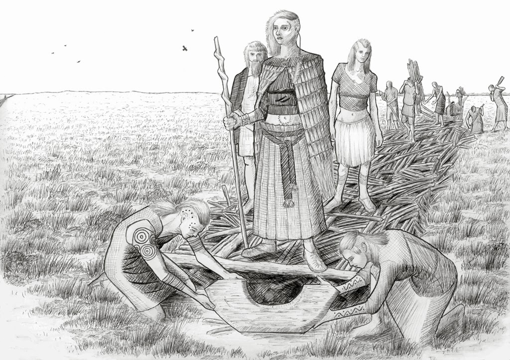 lorraineelizab6's tweet photo. 13 Dec: St Brénainn of Etarchluain. Perhaps #Edercloon, Co #Longford, which has extensive wetland archaeological remains (Dr Elva Johnston). 🎨>50 tóchars (causeways) at this site! From Neolithic to Early Middle ages. ©@JonODonoghue https://t.co/uXewIIuMpa https://t.co/9vzwScogAX