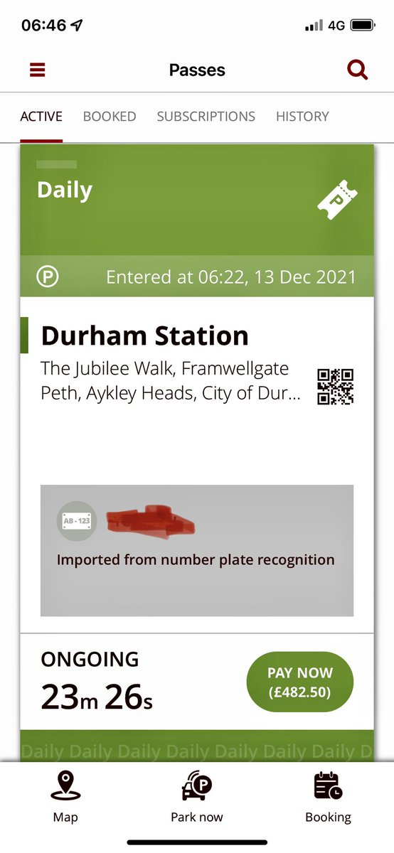 S24CKY's tweet photo. @LNER do you have someone i can talk to about a parking issue at Durham? This seems expensive for 20 mins so suspect there’s a problem somewhere. https://t.co/3o6xjS4ysw