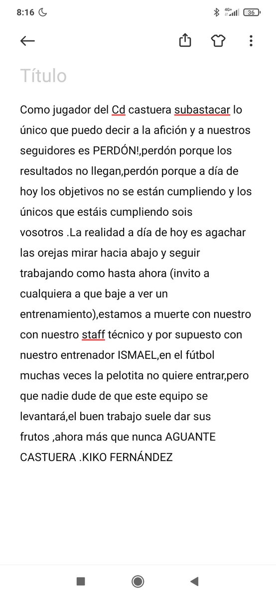 Siempre claro y de frente,sin buscar excusas