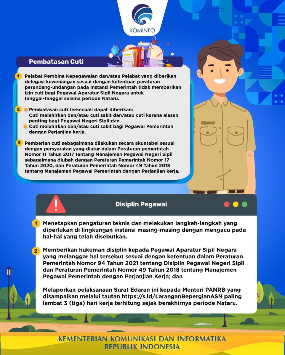 kemkomdigi's tweet photo. Bagi yang nekat jalan-jalan selama periode tersebut, bersiap dapat doorprize disiplin pegawai.
Liburan akhir tahun kali ini #diRumahAja ya Sob, biar pandeminya segera udahan dan mencegah munculnya gelombang COVID-19 baru.
#InfoCutiNataru #InfoASN #PPKM #COVID19 #BersamaKominfo https://t.co/MzDfd0N0BE