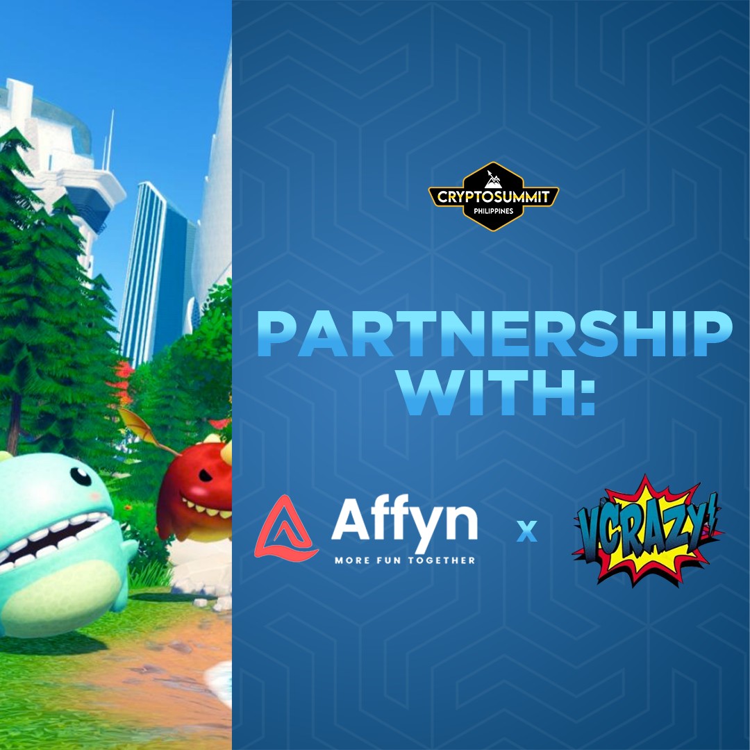 cryptosummitph's tweet photo. We are delighted to announce the  partnership with VCrazy Capital (@VCrazyCapital) and Affyn!

Twitter:
https://t.co/tFQhSrhAYl
Medium:
https://t.co/c4GLBGp1GC
LinkedIn:
https://t.co/M5DfGLpOuB
Facebook:
https://t.co/xDgfFe4KIy
Telegram:
https://t.co/owBwiC9LCX https://t.co/pxFYcXhUcT