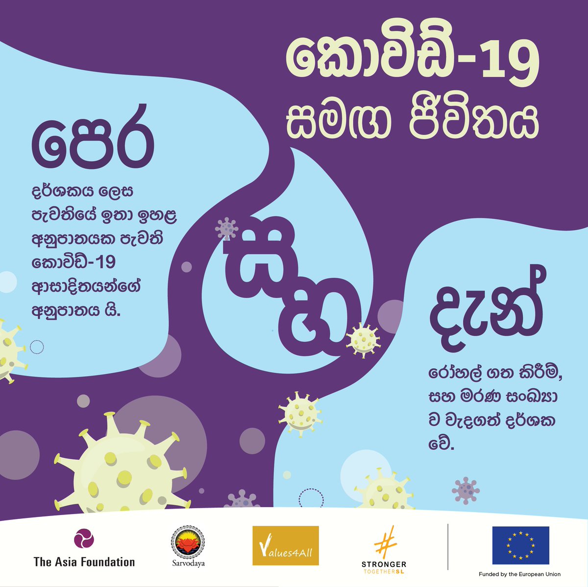 Values4A's tweet photo. Even in fully #vaccinated #communities, #COVID19 #infections, however mild or asymptomatic, can still happen.  We’re not out of this #pandemic just yet. We need to keep #workingtogether, so we can make it out of this #together🤝😇 

#StrongerTogetherSL #Values4All #NewNormal https://t.co/eyNqafE3f5