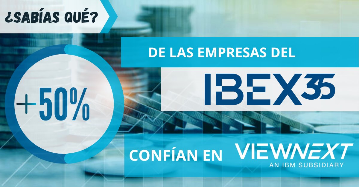 ¿SABÍAS QUÉ?...
Más del 50% de las empresas pertenecientes al Ibex 35 son clientes de <a href="/viewnext/">Viewnext</a>  🤞