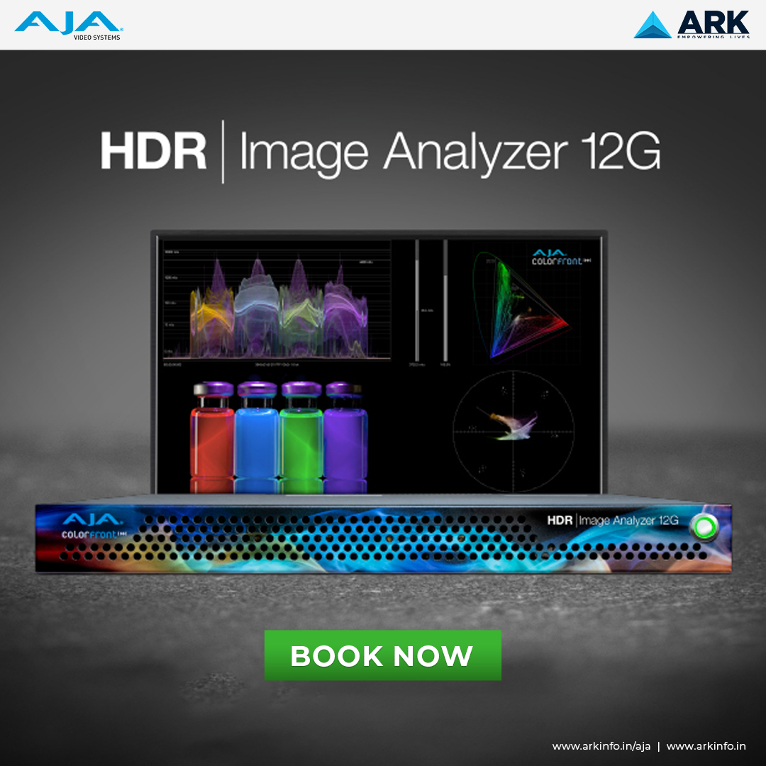 arkinfosolution's tweet image. #AJA Image Analyzer 12G fits into a range of environments, providing the confidence you need for consistent &amp;amp; predictable HDR production &amp;amp; mastering.

Book now at forms.gle/bqNPYmXvgeLsLh…

#imageanalyzer #recorders #converters