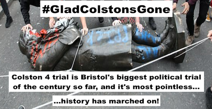 Alt_Bristol_'s tweet photo. #SupportTheColston4
Article: 'The Colston 4 trial is Bristolโs biggest political trial of the century so far, and itโs most pointless โ hereโs why!'
https://t.co/bdPApIR9nO
#WeToppledColston #BlackLivesMatter #DropTheCharges https://t.co/Hwf7GRKsyZ