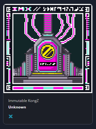 dinoinmotion's tweet photo. Just minted 1 @ImmutableKongz after getting into the WL ๐ค Now waiting for the reveal โจ
#immutablekongzonimx #immutablekongz #nft #nftcollector #nftcollection #imx #NFTCommunity https://t.co/6SQ1lpyAJO