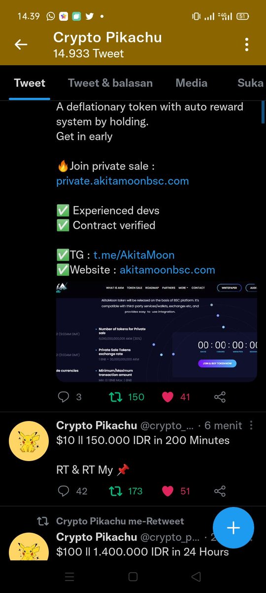 AdeMasikah's tweet photo. @crypto_pikachu1 Done
Bismillahirrahmanirrahim https://t.co/QI76TZwD3U